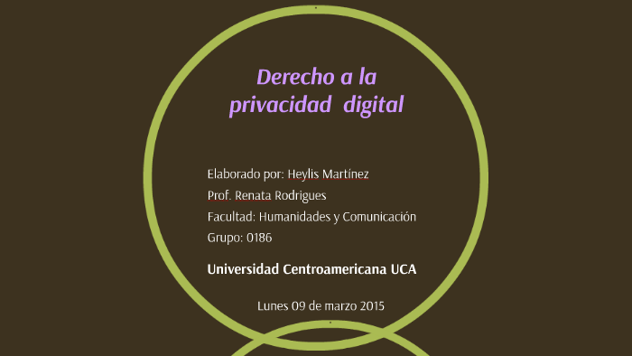 Derecho A La Privacidad Digital By Heylis Martínez On Prezi 2788