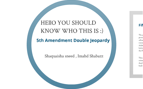 5th amendment double jeopardy
