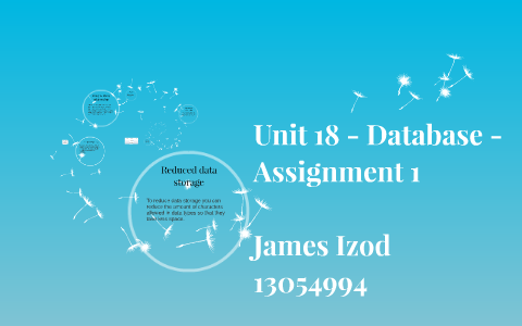 unit 18 database design assignment 1