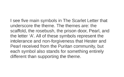 the scarlet letter theme sin
