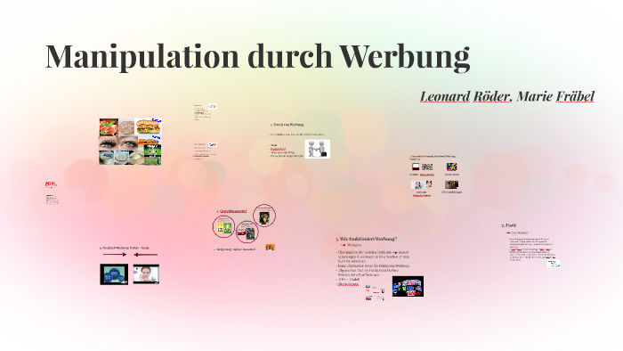 Manipulation Durch Werbung By Leonard Roder