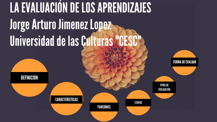 La evaluación de los aprendizajes by Jorge Arturo Jimenez on Prezi