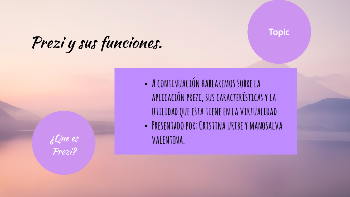 Prezi y sus funciones. by Cristina Uribe on Prezi