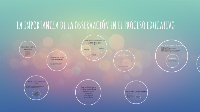 LA IMPORTANCIA DE LA OBSERVACIÓN EN EL PROCESO EDUCATIVO by Paula mozon