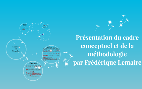 Présentation du cadre conceptuel et de la méthodologie by Frédérique ...