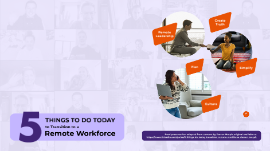 Copy of 5 things to do today to transition to a remote workforce | Prezi Video