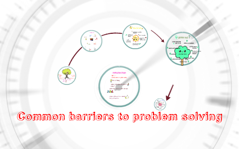 a common barrier to effective problem solving includes