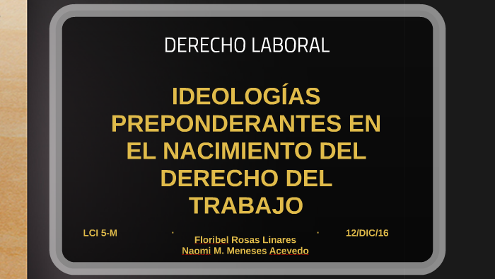 DERECHO LABORAL by naomi acevedo on Prezi
