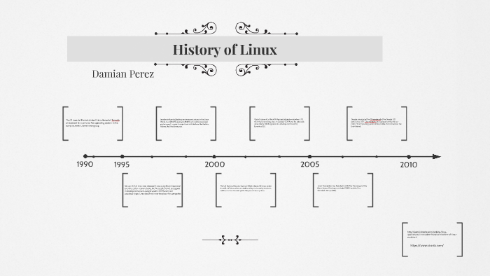 History of Linux by Damian Perez on Prezi