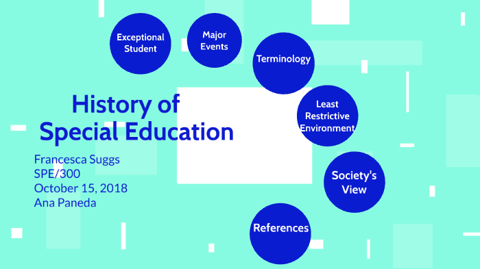 History of Special Education by Francesca Scott on Prezi