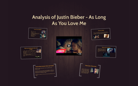 Analysis Of Justin Bieber As Long As You Love Me By Sarah Laura