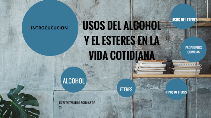 USOS DEL ALCOHOL Y EL ÉTERES EN LA VIDA COTIDIANA by Lizbeth Trujillo