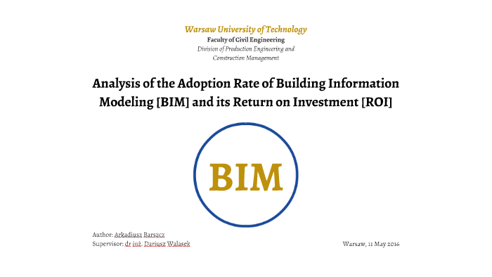 Analysis of the Adoption Rate of Building Information Modeling [BIM ...