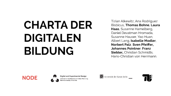Charta Der Digitalen Bildung Mo 12 14 Mierendorffstrasse 28 30