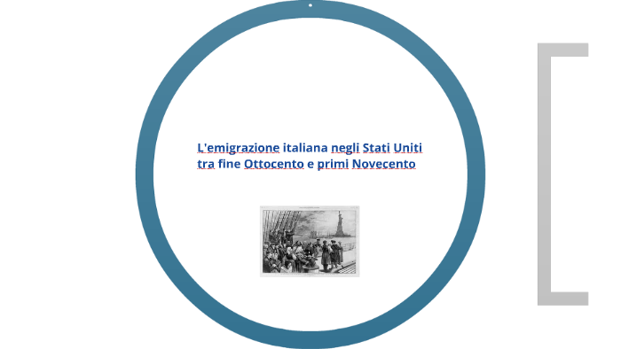 L'emigrazione italiana negli Stati Uniti tra fine Ottocento e primi