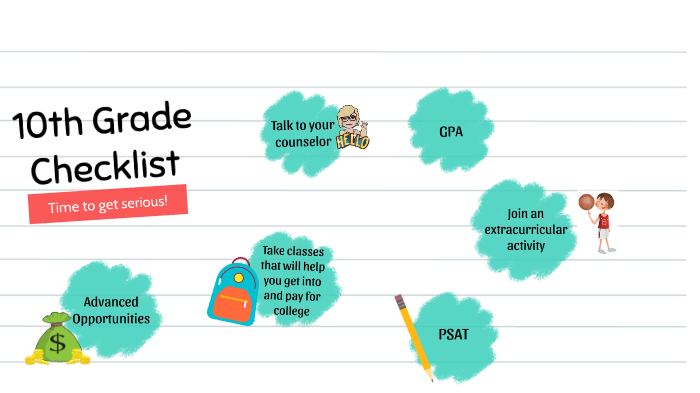 10th Grade Checklist by Danica Nielsen on Prezi