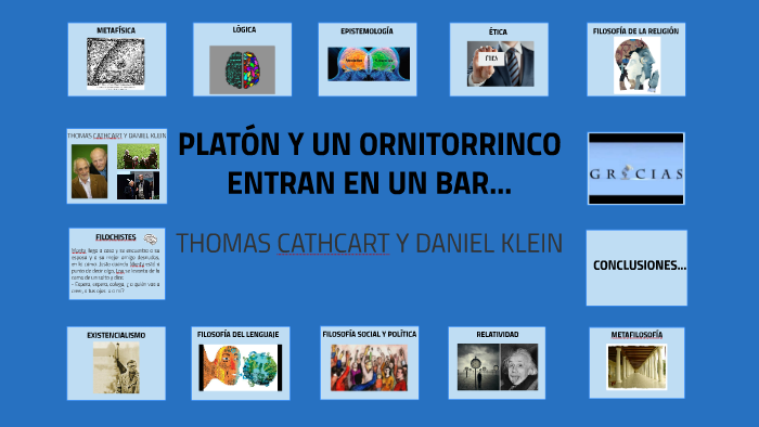 PLATÓN Y UN ORNITORRINCO ENTRAN EN UN BAR... by Valentina Gómez
