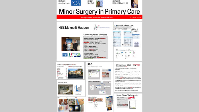 MINOR SURGERY IN PRIMARY CARE by niall maguire on Prezi