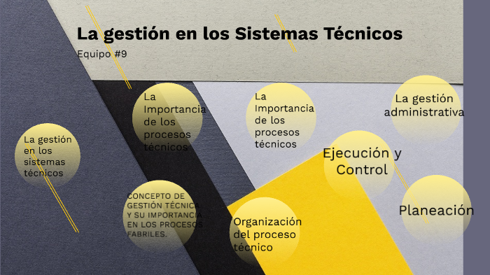 La gestión en los sistemas técnicos by Gabriel de Jesús Cuadros