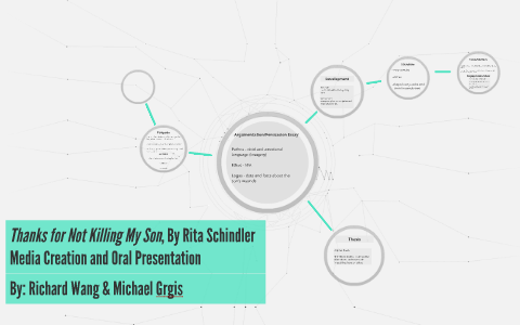 Thanks for not killing my son by rita schindler thesis 05 image