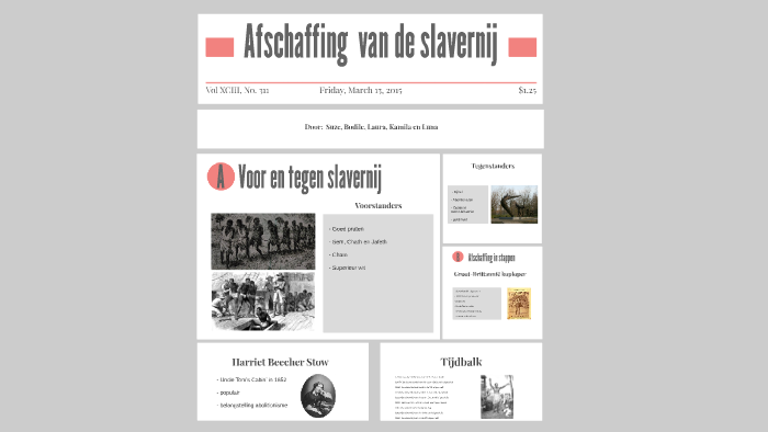 Afschaffing Van De Slavernij By On Prezi