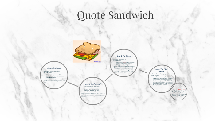 Quote Sandwich By Sarah Knowlton