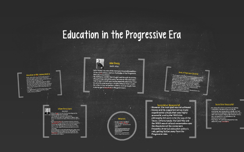 Education in the Progressive Era by on Prezi