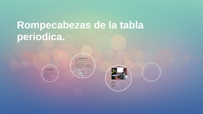 tabla periodica en rompecabezas