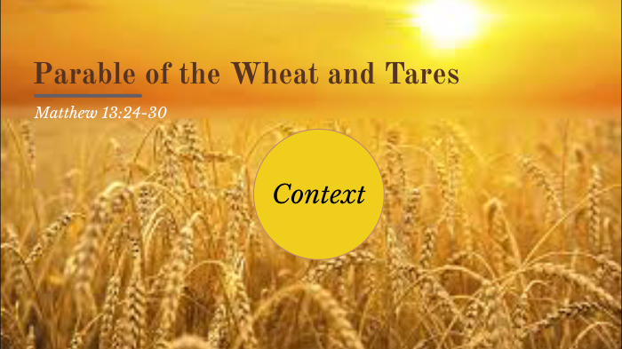 Matthew 13:24-30 the Wheat and Tares by Kenneth Hicks on Prezi