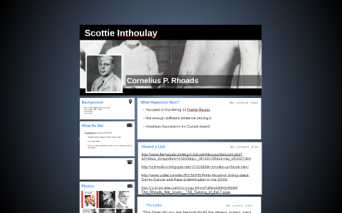 Cornelius P. Rhodes by Grace Stephens on Prezi