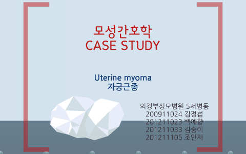 
    모성간호학 2학년 1학기 자궁근종 CASE STUDY by 정섭 김
