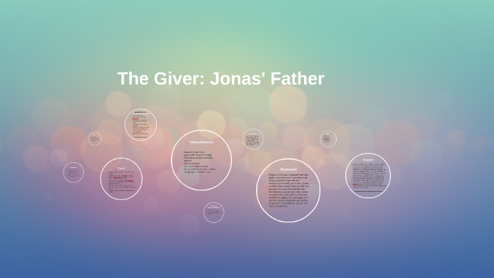 what is jonas's father's assignment in the giver