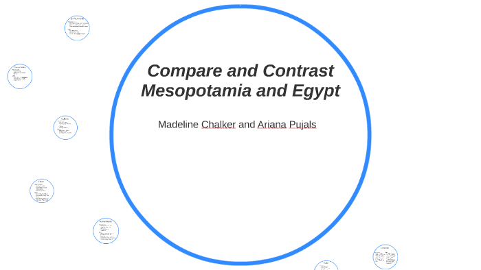 Compare And Contrast Mesopotamia And Egypt By Madeline Chalker