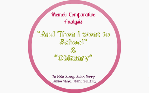 memoir comparison essay