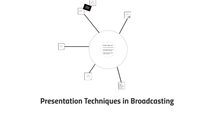 presentation techniques in broadcasting