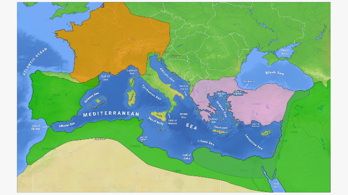 5ème - The mediterranean basin after the 4th century by B. DIDIER