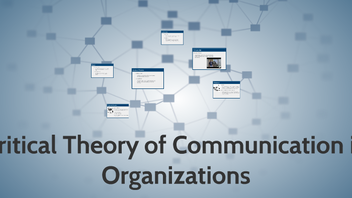 Critical Theory of Communication in Organizations by David Phillips on ...