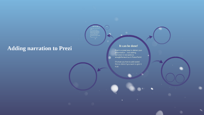 Adding narration to Prezi by Lyn Farrell on Prezi