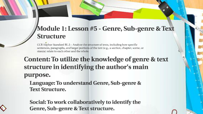 Genre, Subgenre, Text Structure by T.J. W.S.