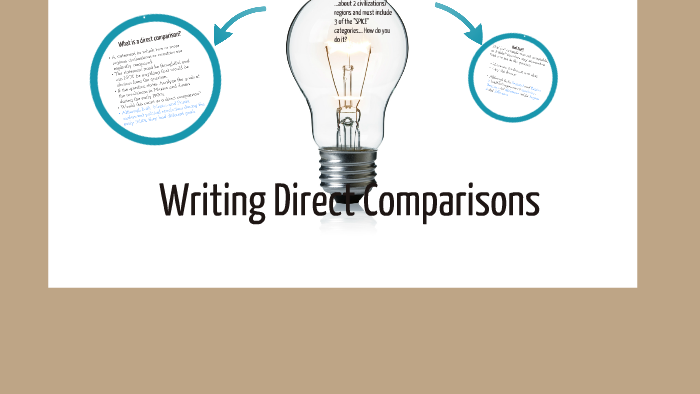 Direct Comparisons Examples Writing Direct Comparisons by Matthew Markstone on Prezi