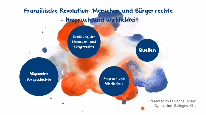 Französische Revolution: Menschen- und Bürgerrechte - Anspruch und