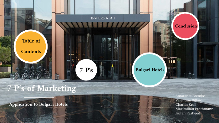 7 P´s of Marketing & Application to Bvlgari Hotels by Maximilian Martin  Prothmann on Prezi Next