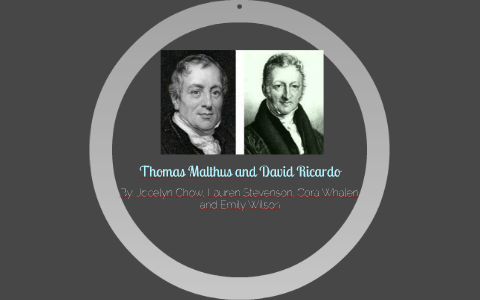Thomas Malthus And David Ricardo By Emily Wilson