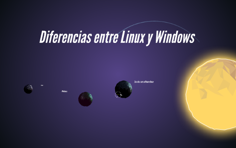 Diferencias entre Linux y Windows by julieta palermo