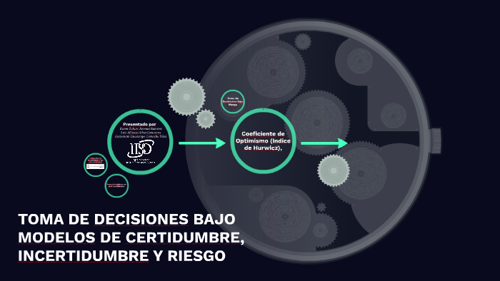 TOMA DE DECISIONES BAJO MODELOS DE CERTIDUMBRE, INCERTIDUMBR by Bto