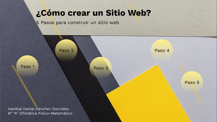 Pasos para Construir un Sitio Web by Hanibal Daniel Sanchez Gonzalez on ...