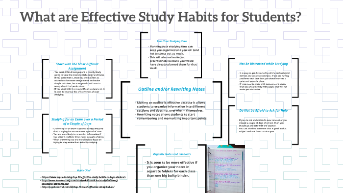 What are Effective Study Habits for Students? by Megan Garney on Prezi