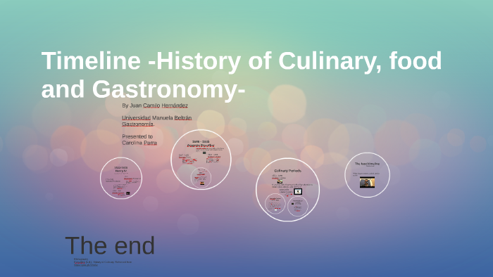 Time line-History of Culinary, food and Gastronomy by Juan Camilo on Prezi