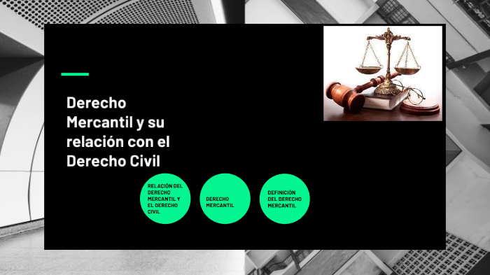 Derecho Mercantil y la relación con el Derecho Civil by Eduardo mendoza
