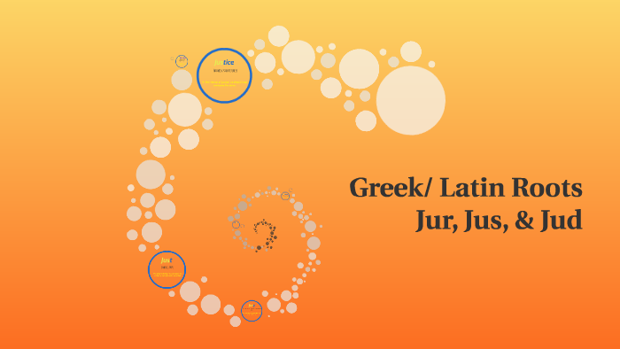 Greek Latin Roots Jur Jus Jud By Natalie Fiedler